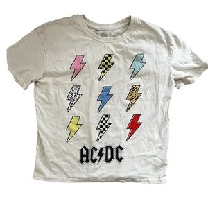 AC/DC Kids T-Shirt with Colorful Lightning Bolts